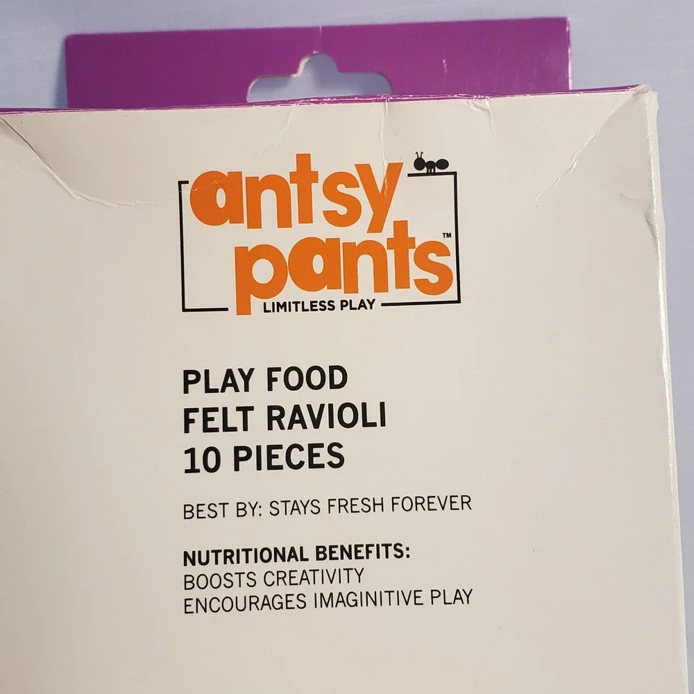Antsy Pants Ravioli Play Pretend Food - 10 Felt Ravioli - New